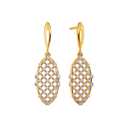 Just Meshing Around Diamond Earrings