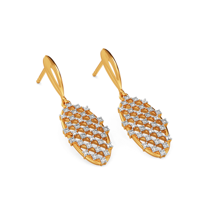 Just Meshing Around Diamond Earrings