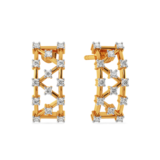 Just Meshing Around Diamond Earrings