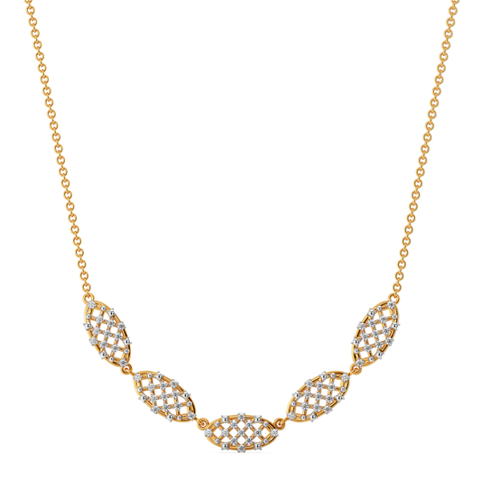 Just Meshing Around Diamond Necklaces