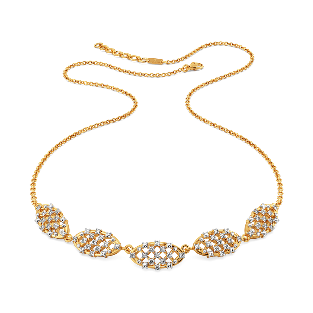 Just Meshing Around Diamond Necklaces