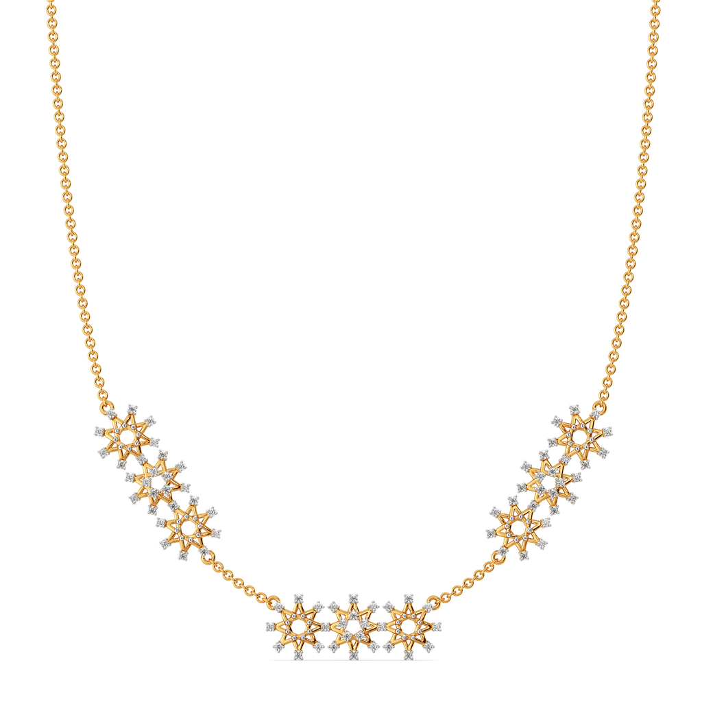 Mesh and Mingle Diamond Necklaces