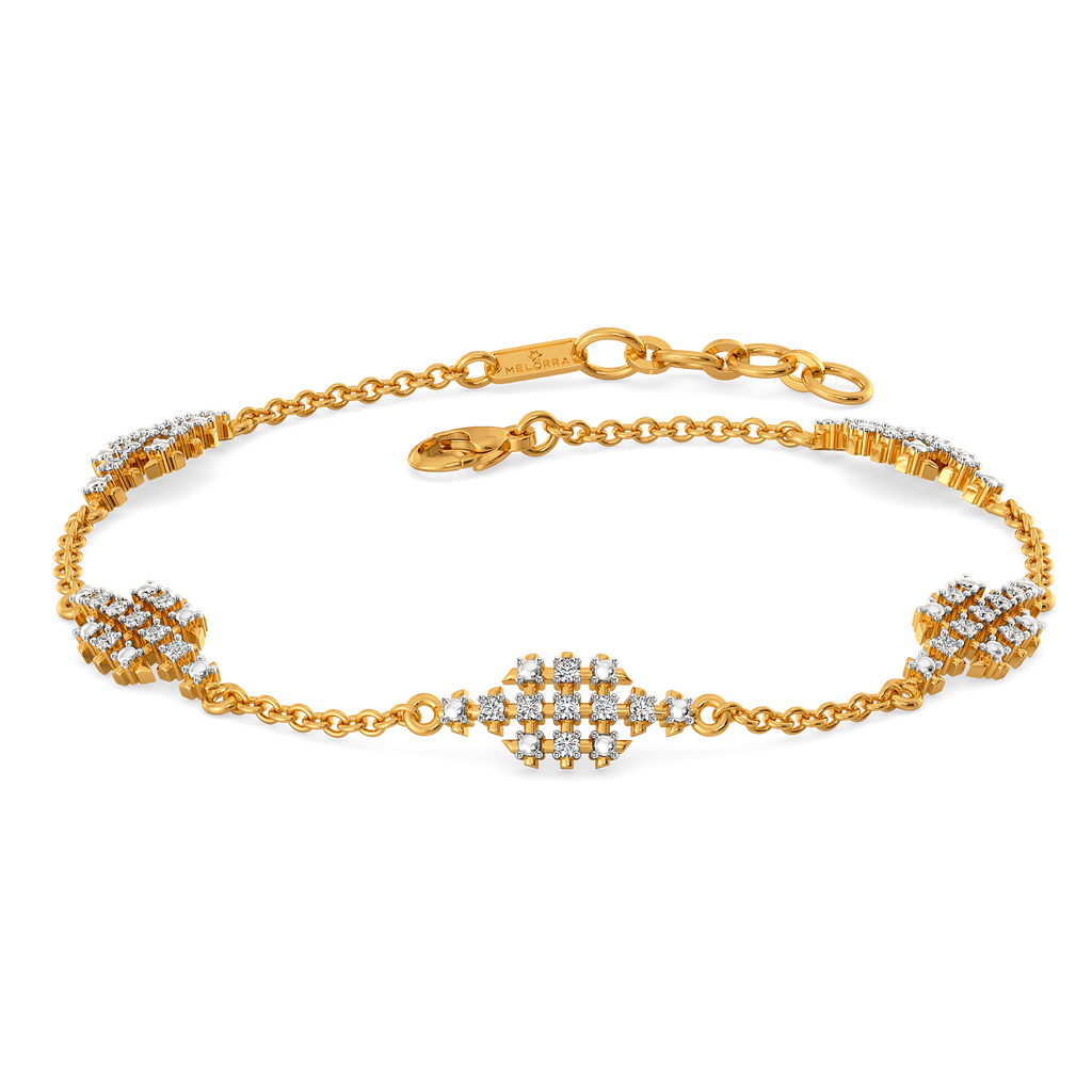 Mesh Vibes Only  Diamond Bracelets