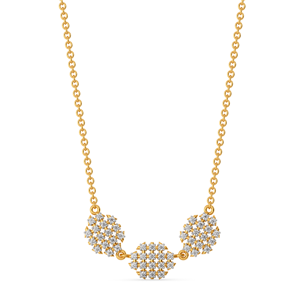 Mesh Vibes Only  Diamond Necklaces