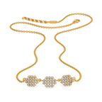 Mesh Vibes Only  Diamond Necklaces