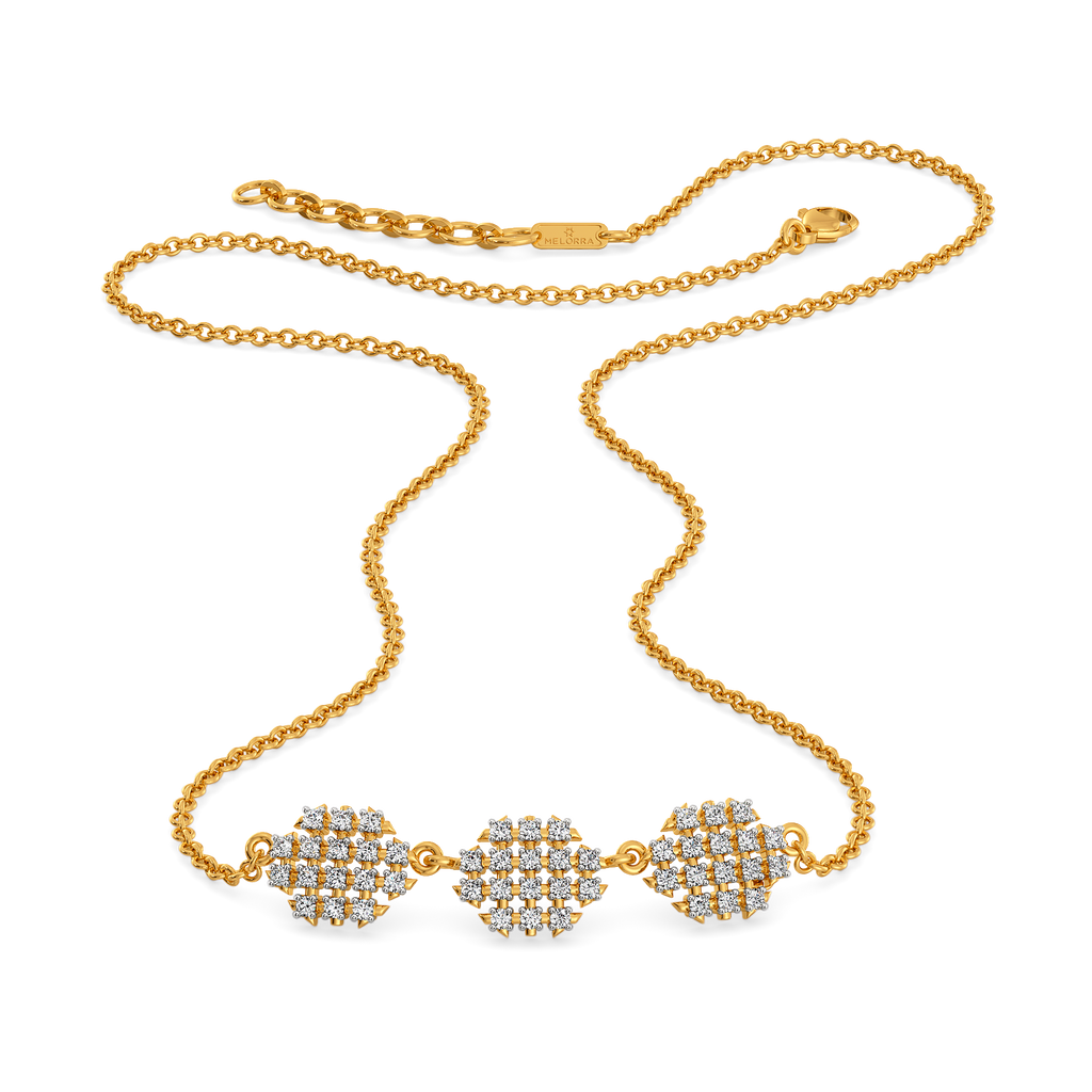 Mesh Vibes Only  Diamond Necklaces