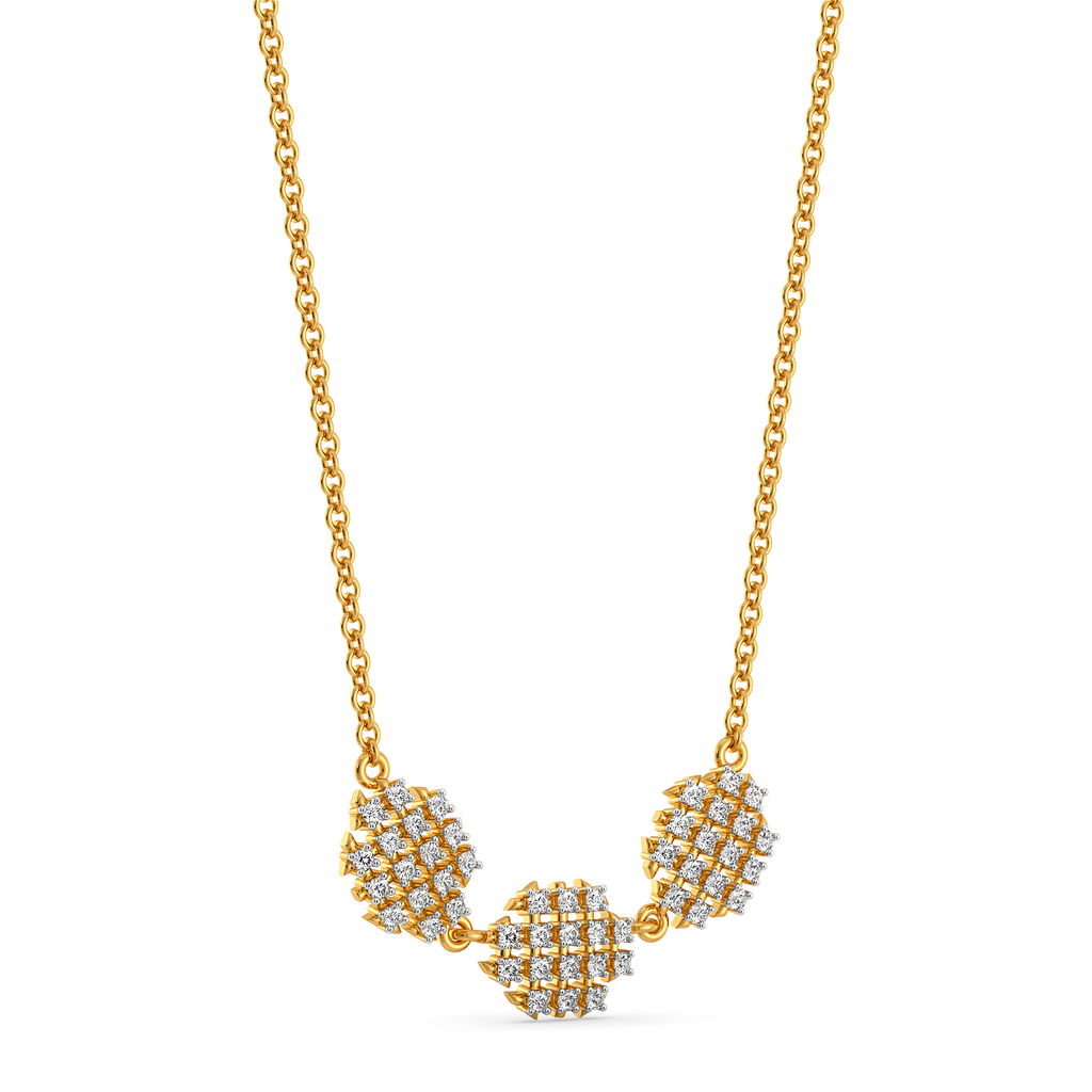 Mesh Vibes Only  Diamond Necklaces