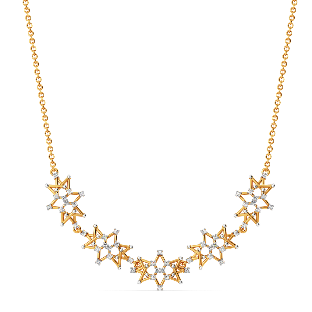 Go Mesh Diamond Necklaces