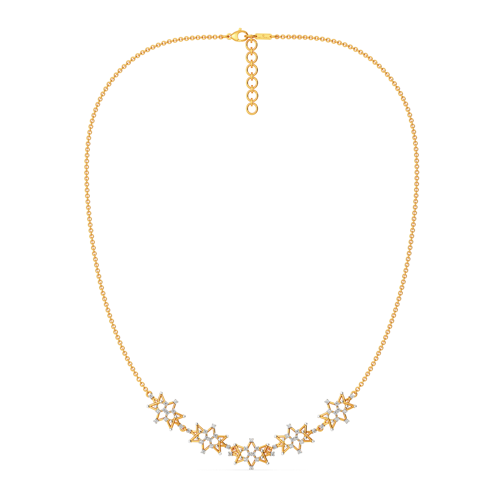 Go Mesh Diamond Necklaces