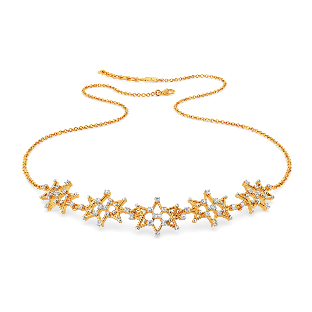 Go Mesh Diamond Necklaces