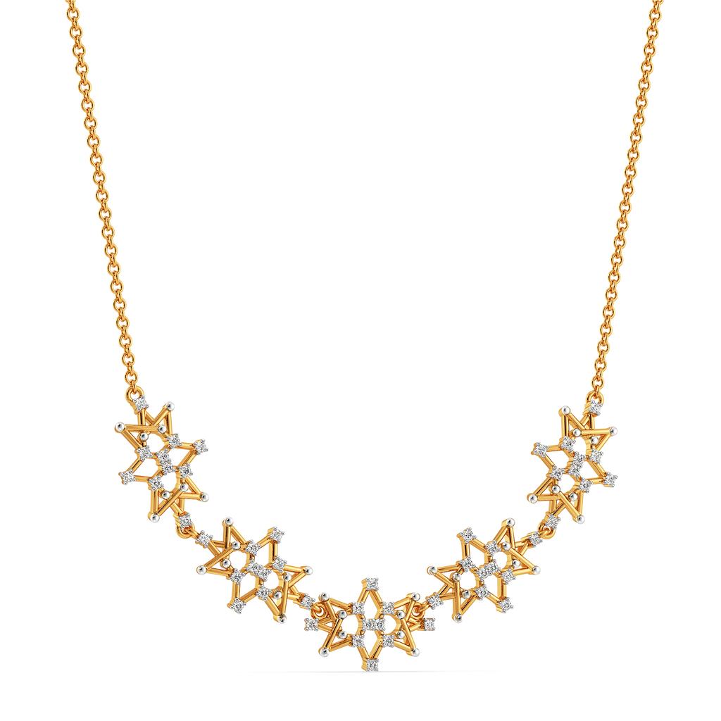 Go Mesh Diamond Necklaces