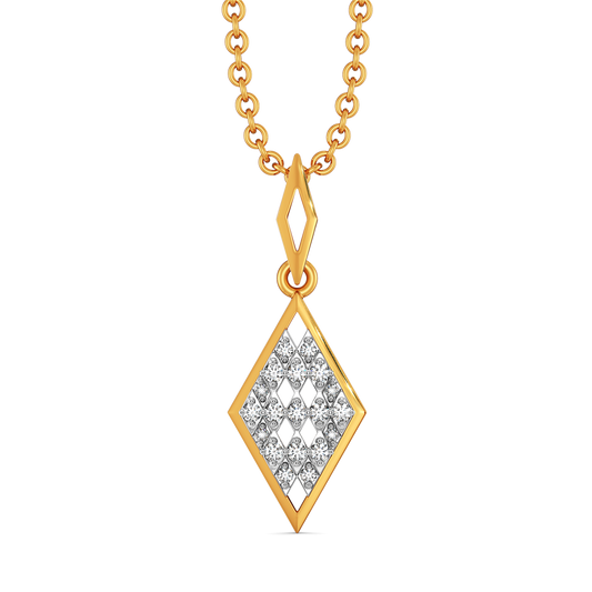 Power Plaid Diamond Pendants