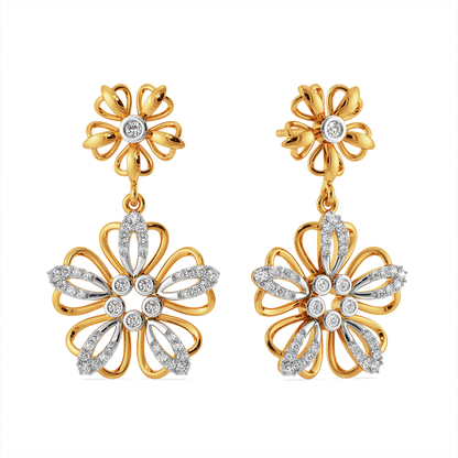 Feeling Floral and Fabulous Diamond Earrings