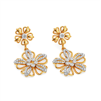 Feeling Floral and Fabulous Diamond Earrings