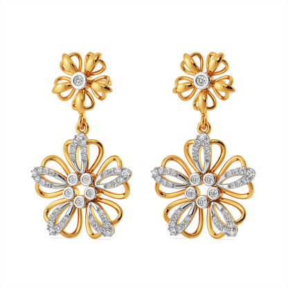 Feeling Floral and Fabulous Diamond Earrings