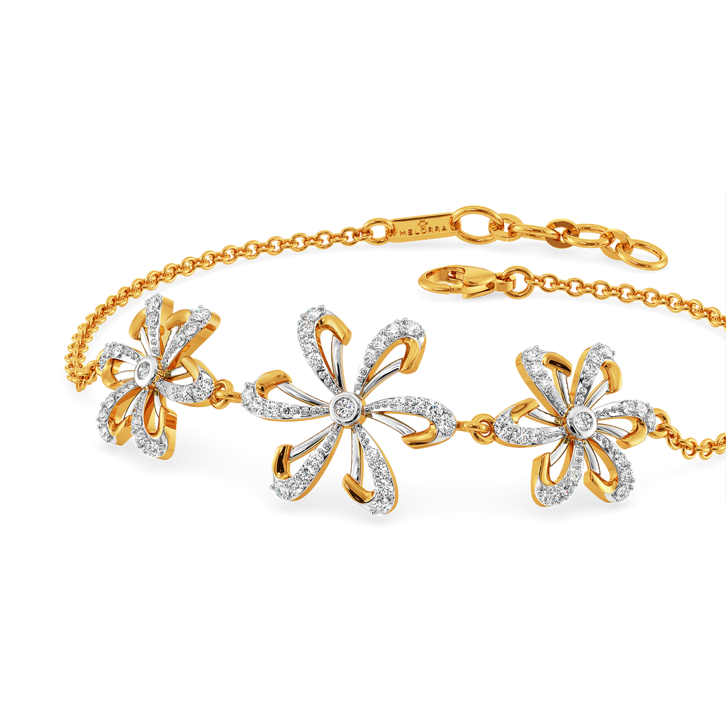 Make My Heart Blossom Diamond Bracelets