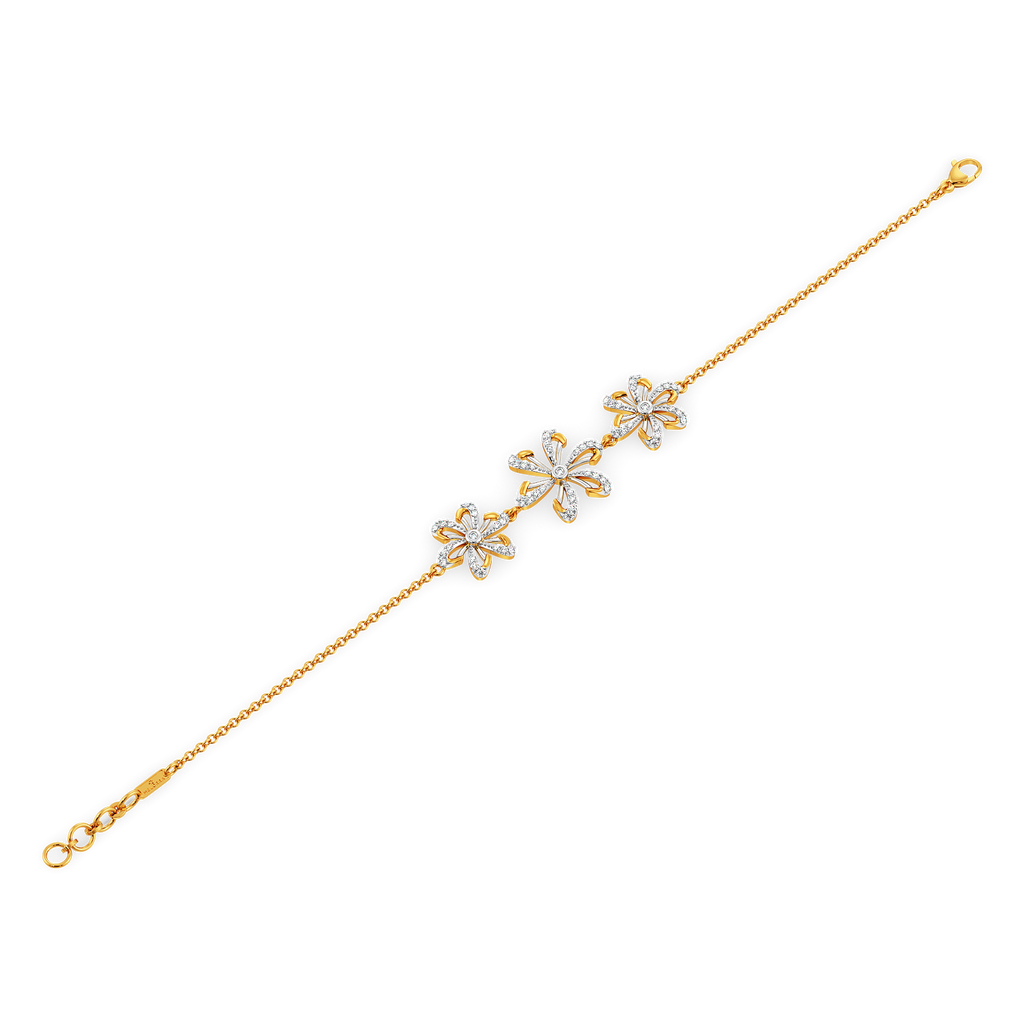 Make My Heart Blossom Diamond Bracelets