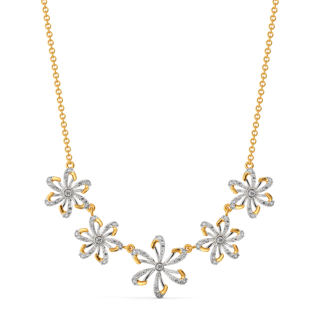 Make My Heart Blossom Diamond Necklaces