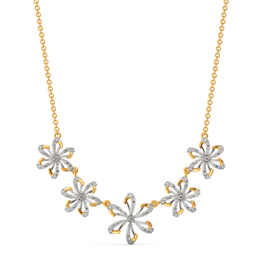 Make My Heart Blossom Diamond Necklaces