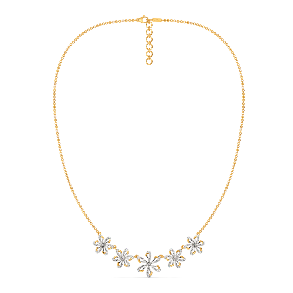 Make My Heart Blossom Diamond Necklaces