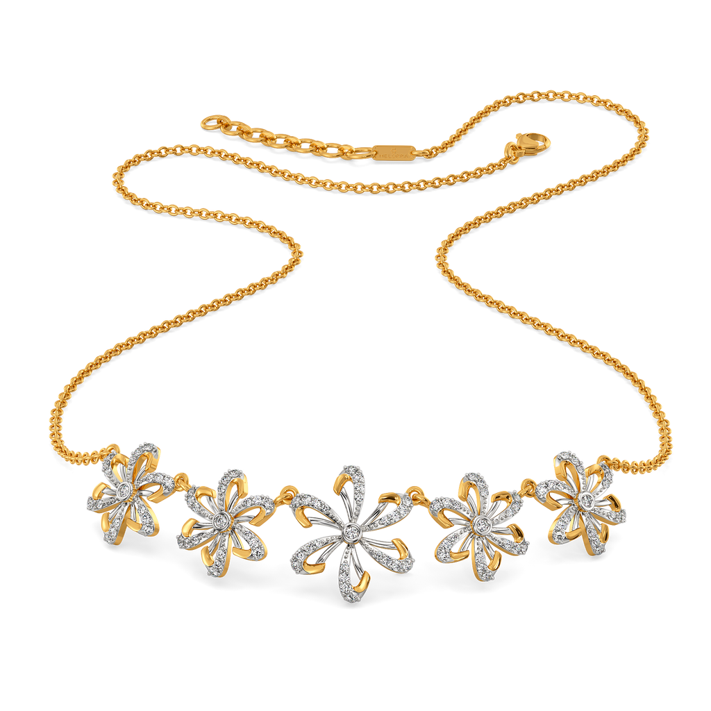 Make My Heart Blossom Diamond Necklaces