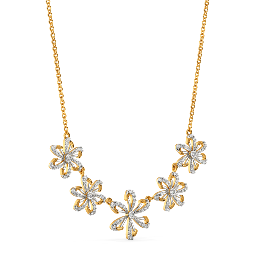 Make My Heart Blossom Diamond Necklaces