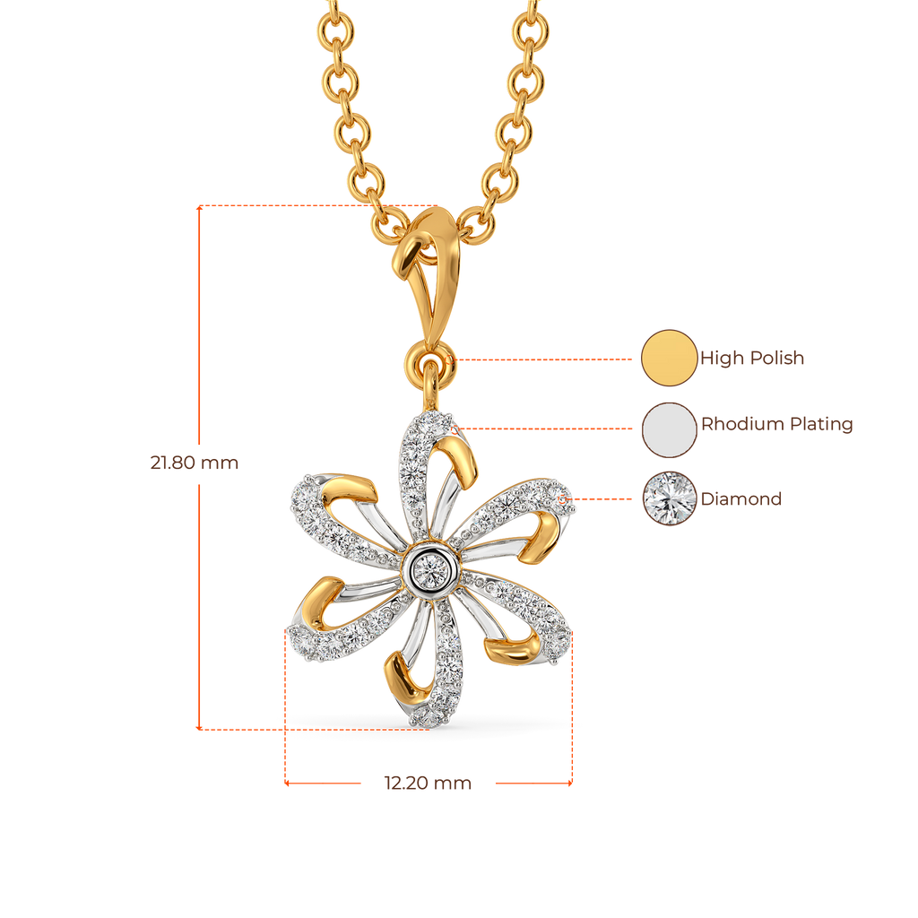 Make My Heart Blossom Diamond Pendants