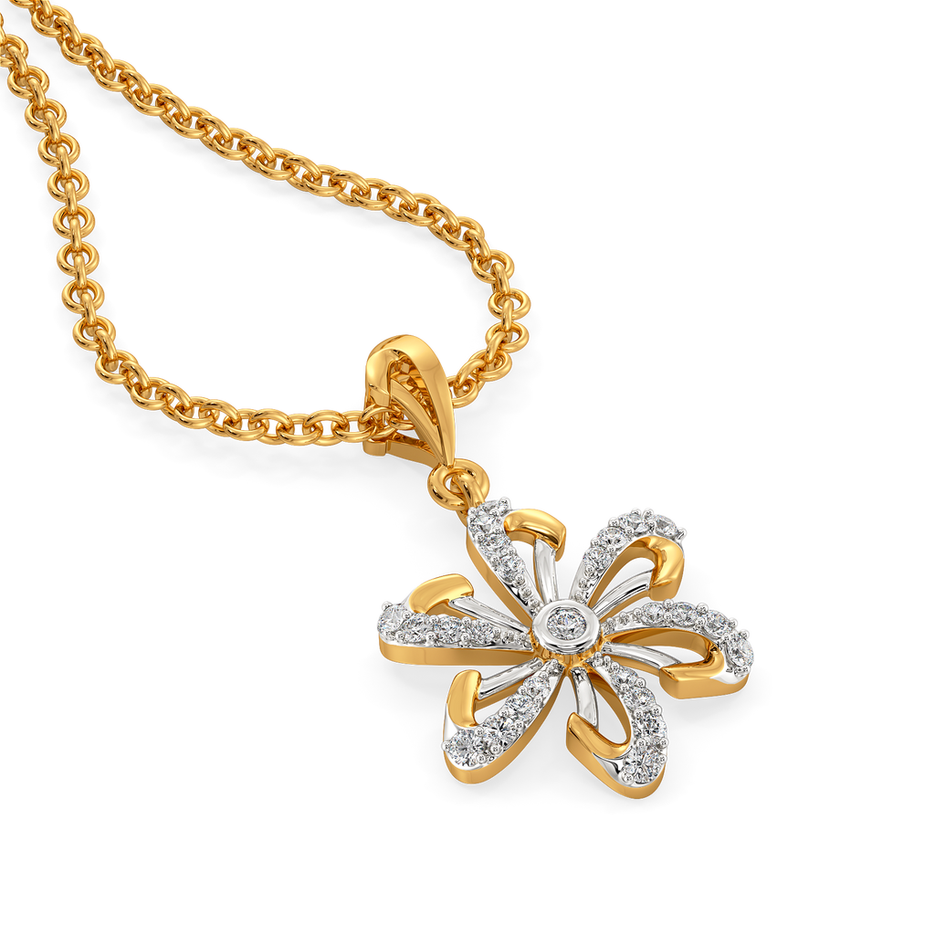 Make My Heart Blossom Diamond Pendants