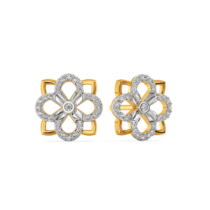 Make My Heart Blossom Diamond Earrings