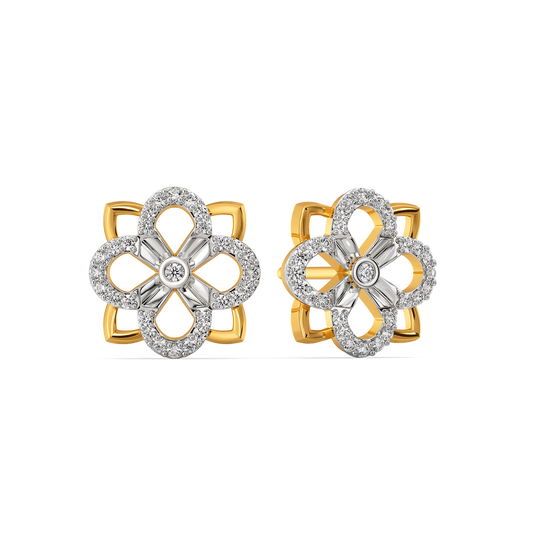 Make My Heart Blossom Diamond Earrings