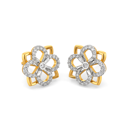 Make My Heart Blossom Diamond Earrings