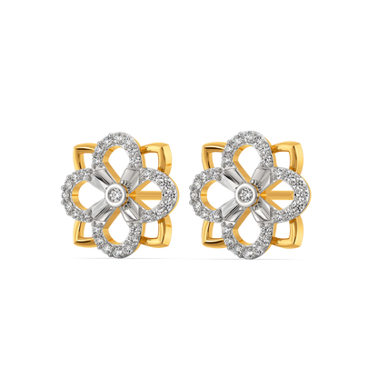 Make My Heart Blossom Diamond Earrings