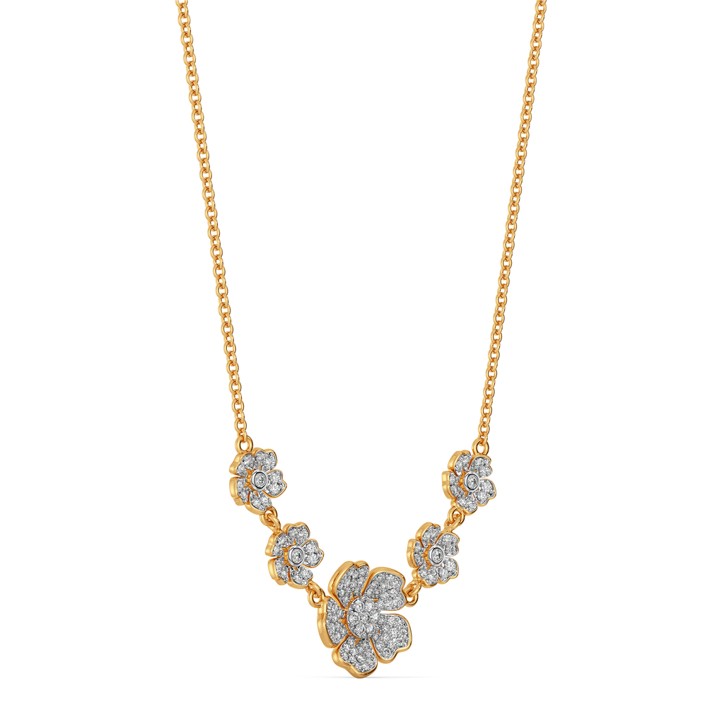 Little Flower Power Diamond Necklaces