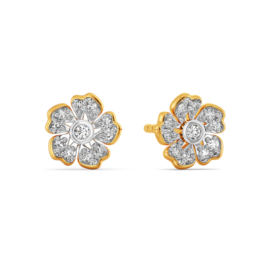 Little Flower Power Diamond Earrings