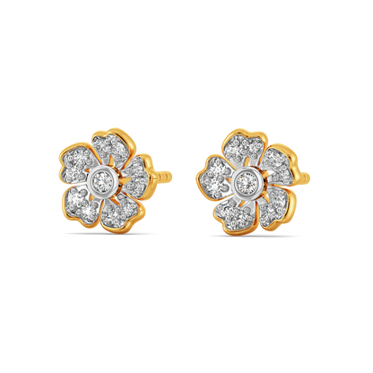 Little Flower Power Diamond Earrings