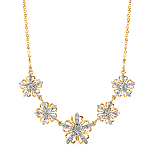 Blossoming With Beauty Diamond Necklaces