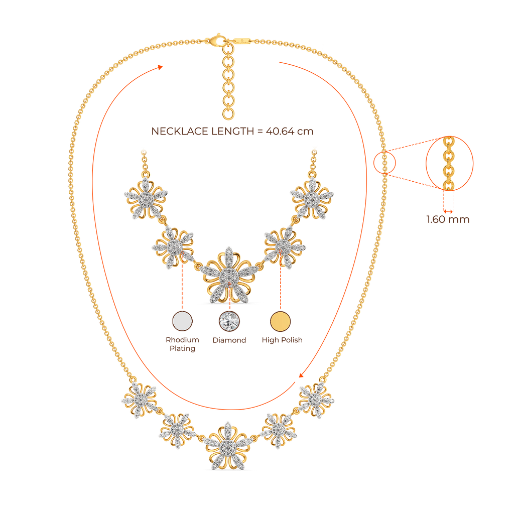 Blossoming With Beauty Diamond Necklaces