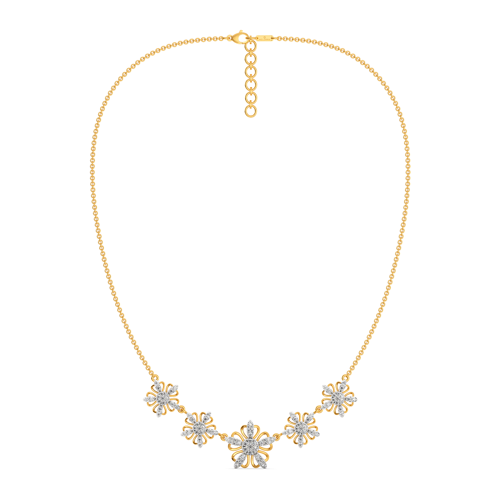 Blossoming With Beauty Diamond Necklaces