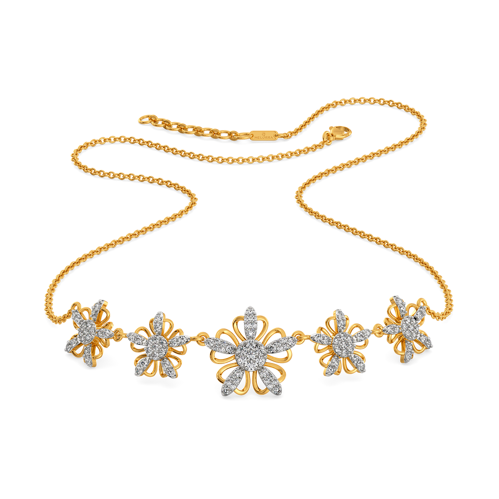 Blossoming With Beauty Diamond Necklaces