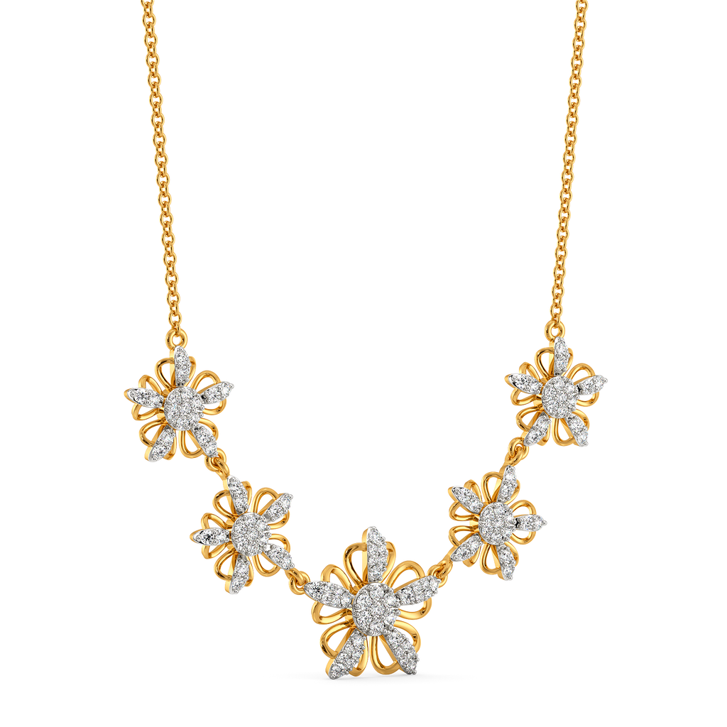 Blossoming With Beauty Diamond Necklaces
