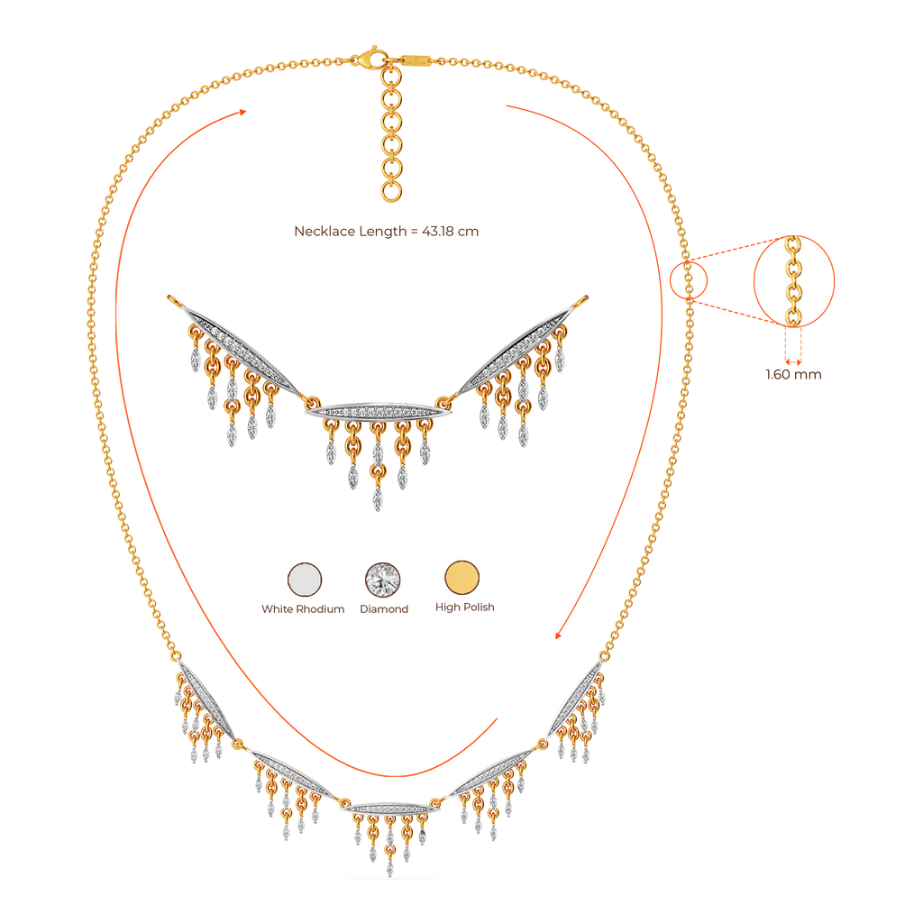 Slay in Fringe Diamond Necklaces