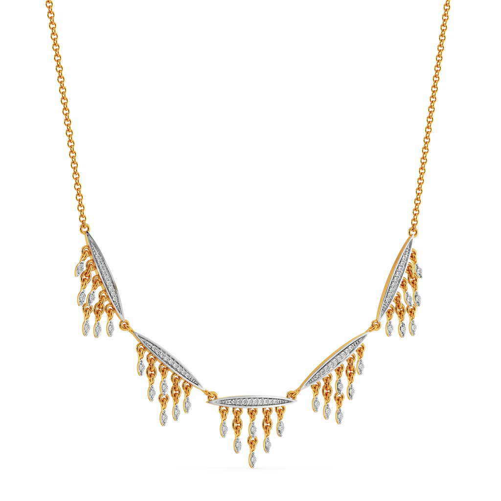 Slay in Fringe Diamond Necklaces