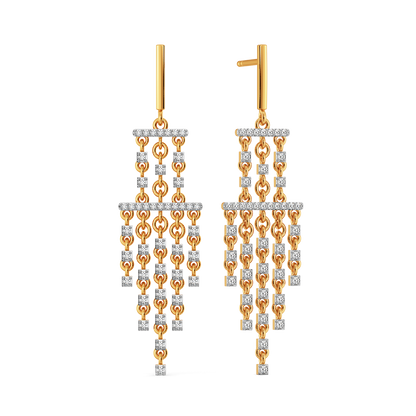 Fringe this Spring Diamond Earrings