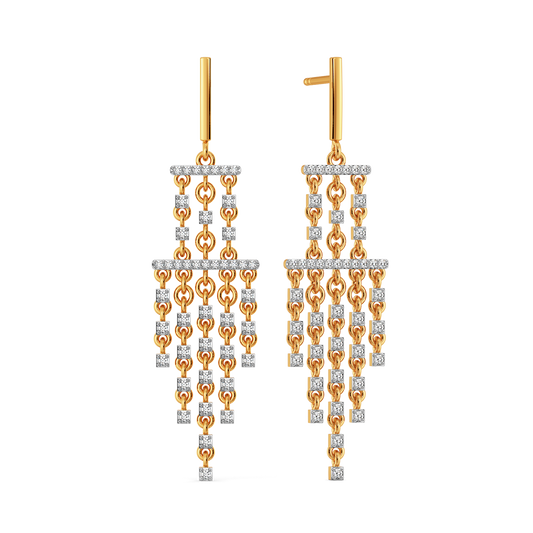 Fringe this Spring Diamond Earrings