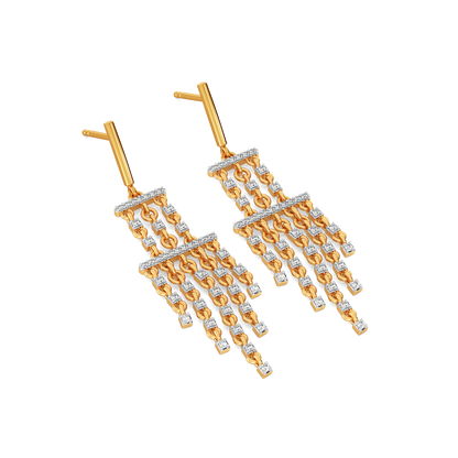 Fringe this Spring Diamond Earrings