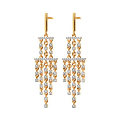 Fringe this Spring Diamond Earrings