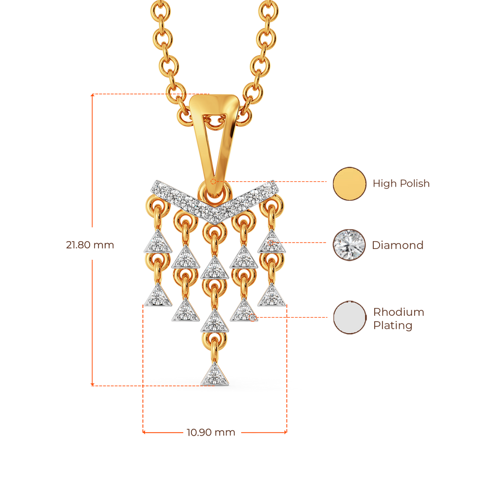 Vibe in Fringe Diamond Pendants