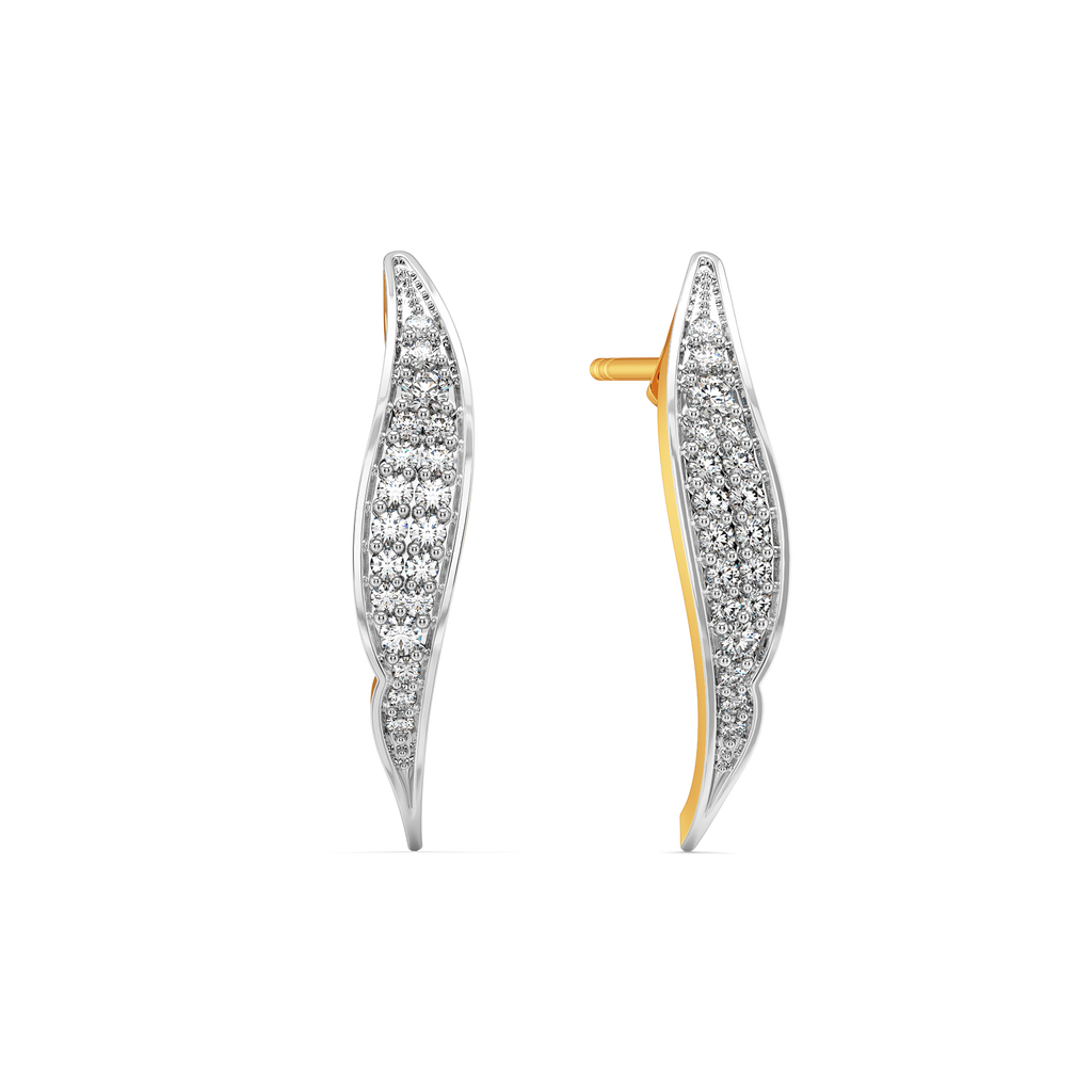 Swing and Swirl Diamond Earrings