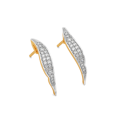 Swing and Swirl Diamond Earrings