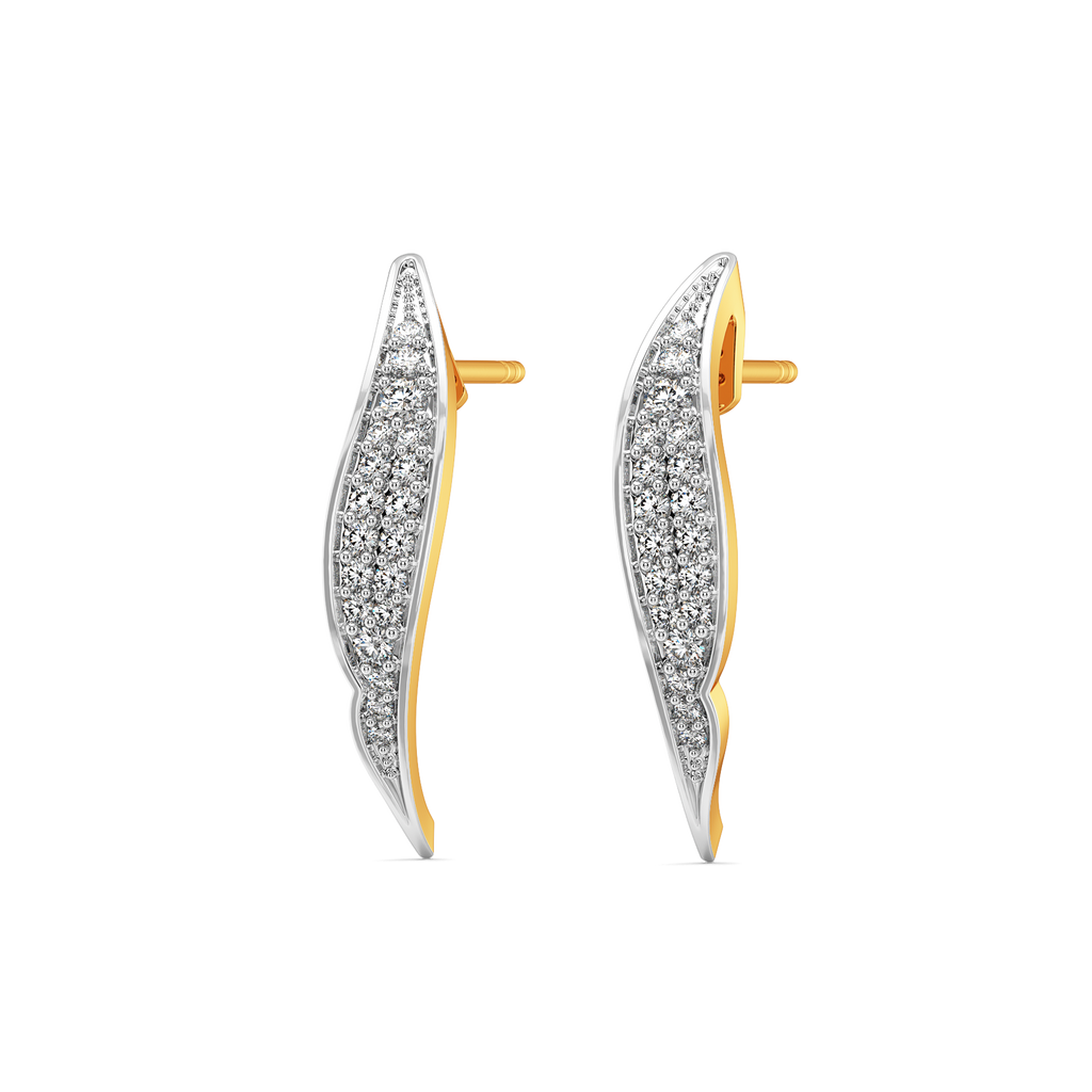 Swing and Swirl Diamond Earrings